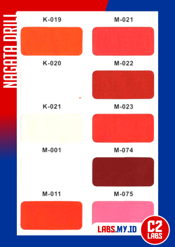 Warna Kain Kemeja Bahan Nagata Drill