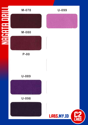 Warna Kain Kemeja Bahan Nagata Drill